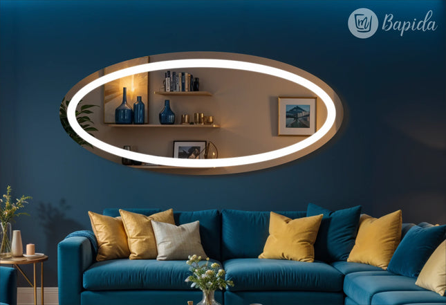 Amreyla Large Oval Led Mirror