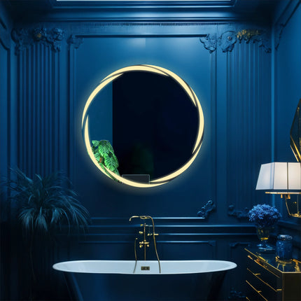 Wind Round LED Mirror