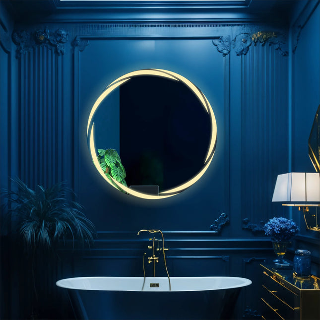 Wind Round LED Mirror