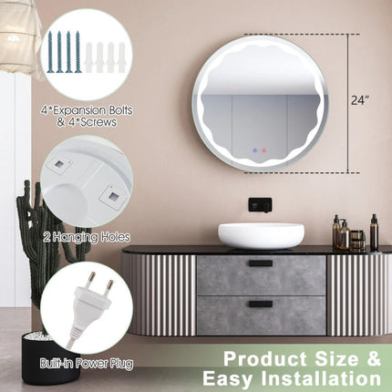 Alcott Round LED Mirror 3