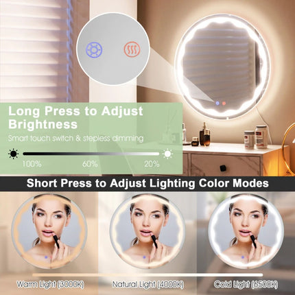 Alcott Round LED Mirror 4
