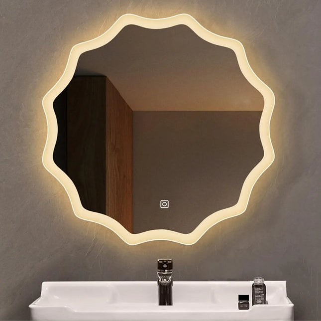Aldona Round LED Mirror