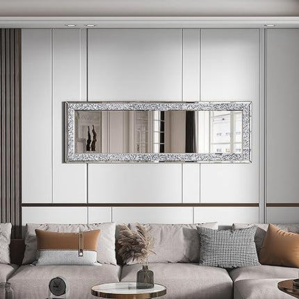 Alvy Standing Floor Rectangle Crystal LED Mirror