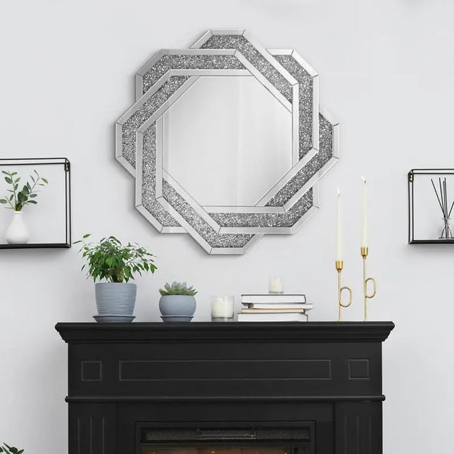 Alyasha Round Crystal Mirror 2