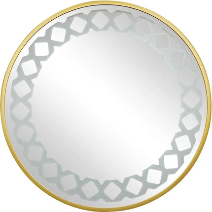 Ancell Round LED Mirror with 3 Lights 4