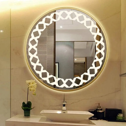 Ancell Round LED Mirror with 3 Lights