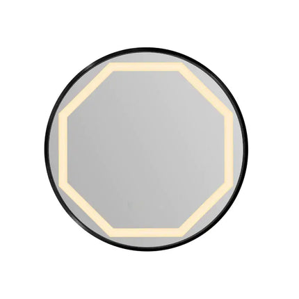 Anizoba Round Metal LED Wall Mirror with 3 Lights 4