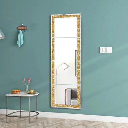 Ansley Rectangle Gold Crystal Mirror 3