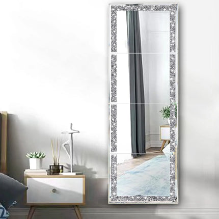 Ansley Rectangle Silver Crystal Mirror 4