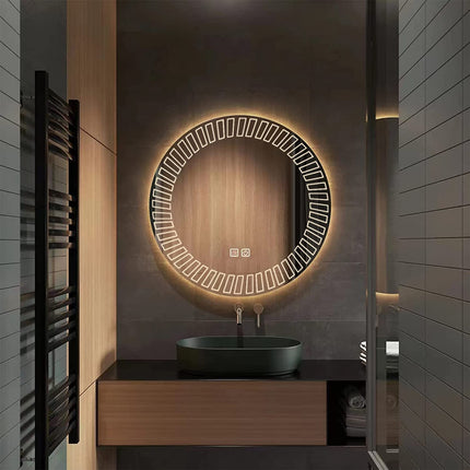 Apollo Round LED Bathroom Mirror (3 Led Lights)