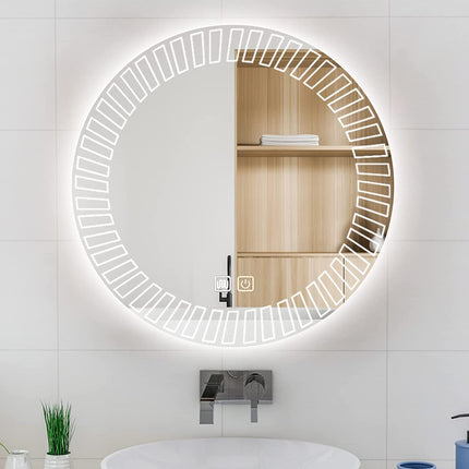 Apollo Round LED Bathroom Mirror (3 Led Lights)