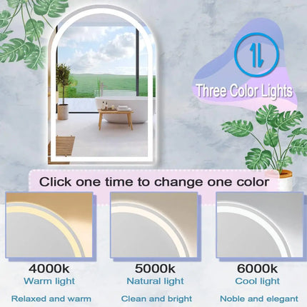 Arch Framless LED Mirror 3