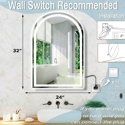 Arch Framless LED Mirror 4
