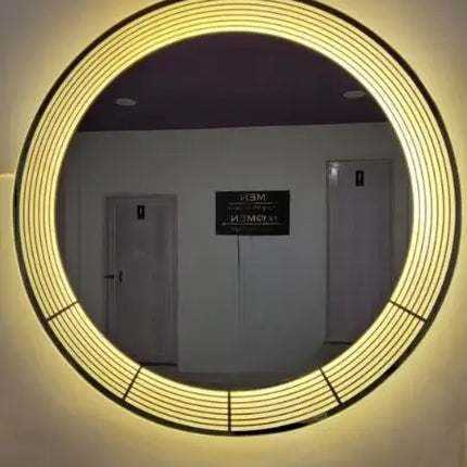 Atherton Round LED Mirror (3 Led Lights)