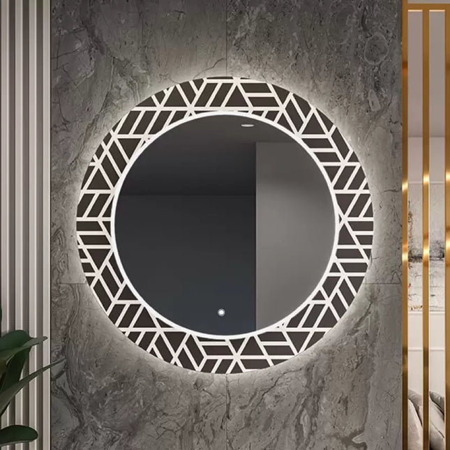 Joshwa Round LED Bathroom Mirror (3 Led Lights)