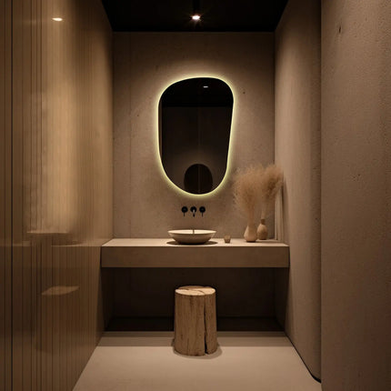 Bellemoor backlit Irregular LED Mirror