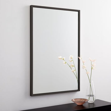 30 x 30 Black Rectangle Mirror