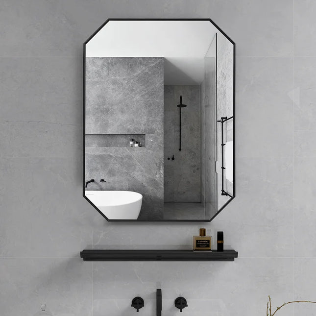 Bouchard Octagon Wood Wall Mirror