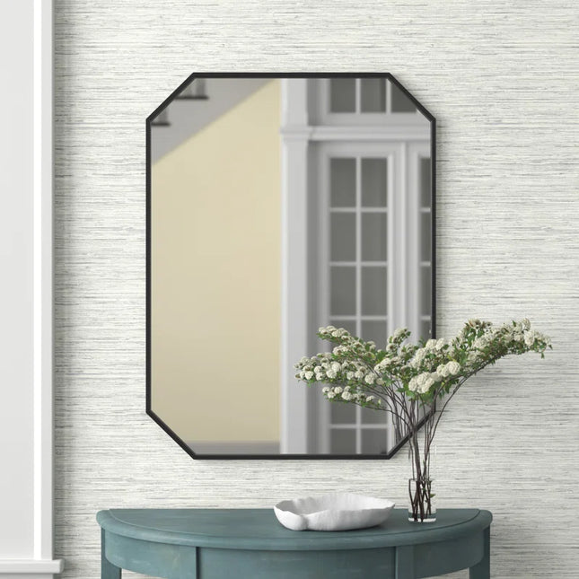 Bouchard Octagon Wood Wall Mirror