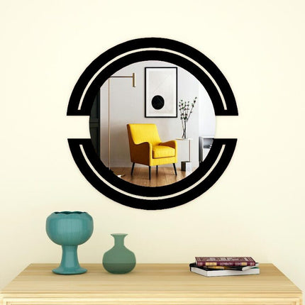 Brown Round Mirror 2