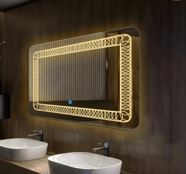 Cadence Rectangle LED Mirror 2