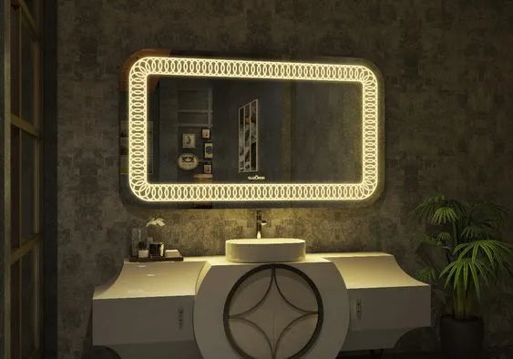 Cadence Rectangle LED Mirror