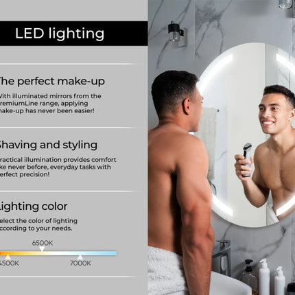 Carminda Round LED Mirror 3