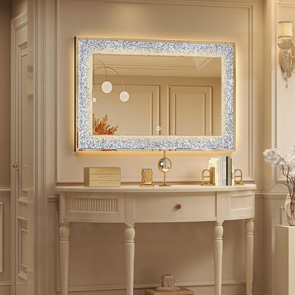 Casmer Crystal Rectangle LED Mirror 2