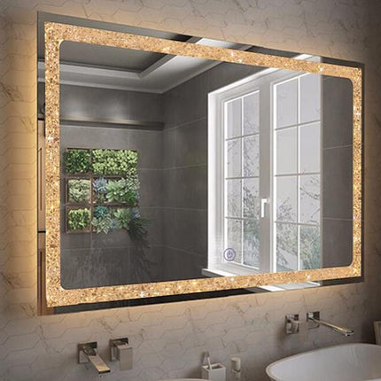 Casmer Crystal Rectangle LED Mirror