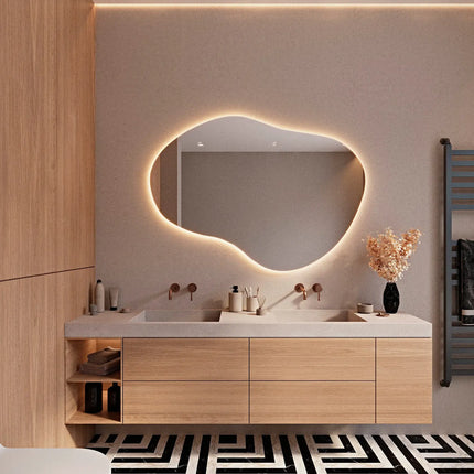 Colton Irregular LED Mirror with 3 LED Lights
