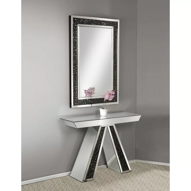 Colwell Rectangle Black Crystal Mirror 3