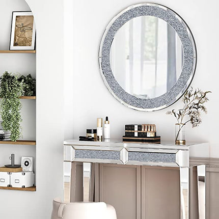 Crystal Crushed Diamond Mirror