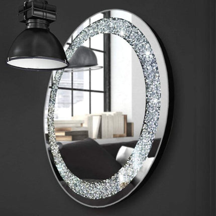 Crystal Design Wall Venetian Round Mirror 2