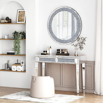 Crystal Crushed Diamond Mirror