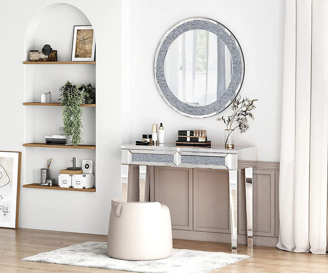 Crystal Crushed Diamond Mirror