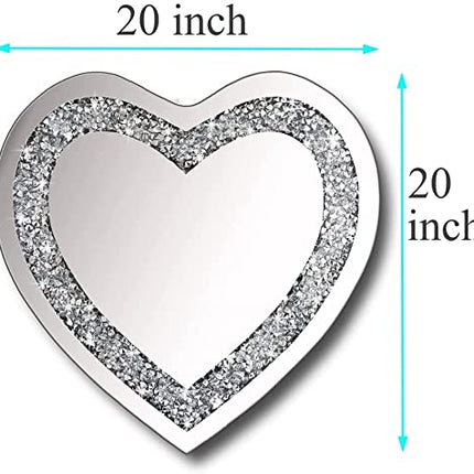 Crystal Wall Venetian Heart Design Mirror 4