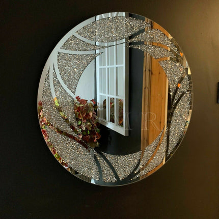 Crystal Wall Venetian Round Mirror 1
