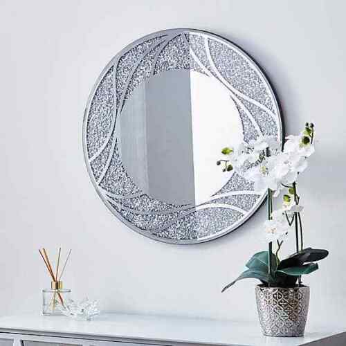 Crystal Wall Venetian Round Mirror 2