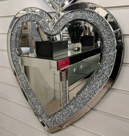 Crystal heart miror 2