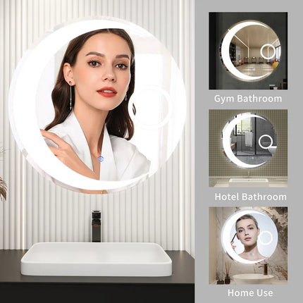 Franciska Round LED Wall Mirror 6