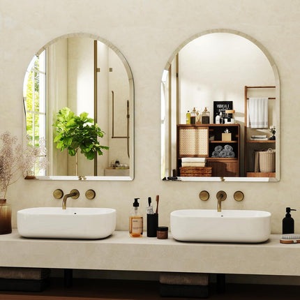 Glenis Frameless Arch Bevel Mirror 2