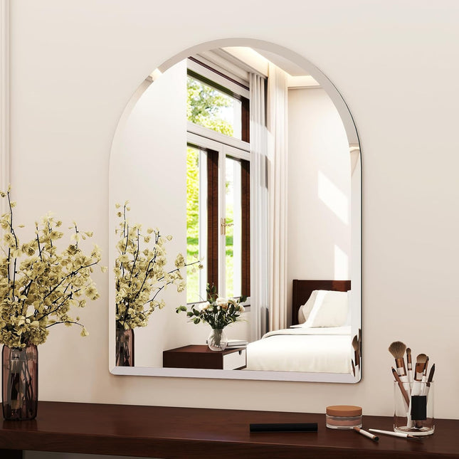 Glenis Frameless Arch Bevel Mirror 3