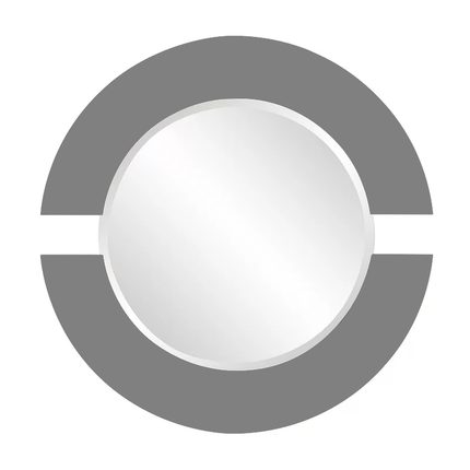 Bapida Agthe Black Wood Wall Mirror