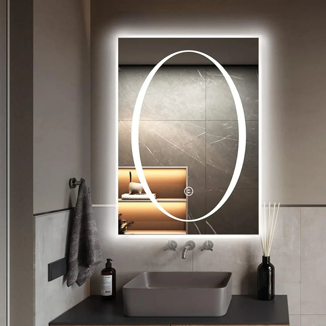 Holton Oval LED Mirror with 3 LED Lights