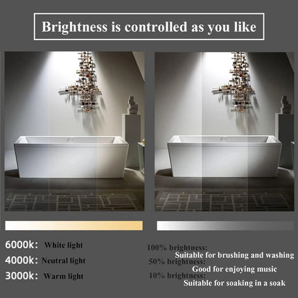 Imiya Semicircle LED Mirror with 3 Lights