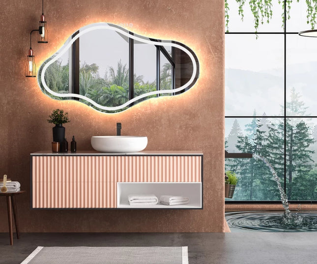 Irregular LED mirror