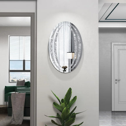Javell Oval Crystal Mirror