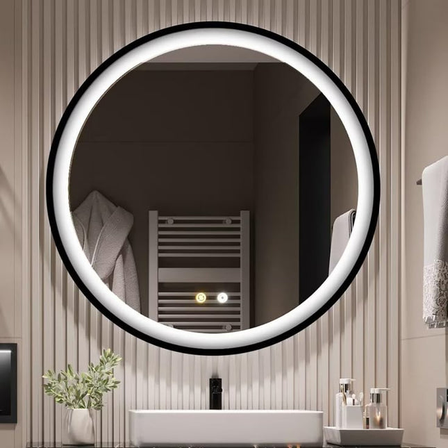 Keuna Framed Round LED Mirror 2