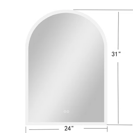 Kolby Frosted Edge Arch LED Mirror 4
