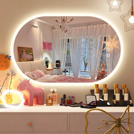 Kolby Frosted Edge Capsule LED Mirror 2
